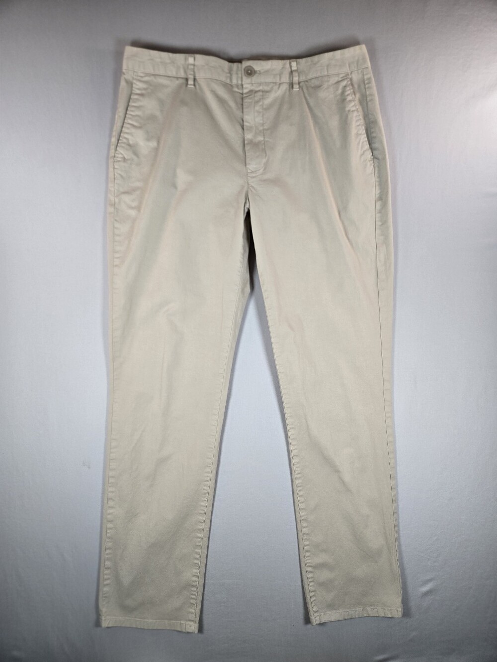 Bonobos Stretch Washed Chino Slim Fit Pants Khaki Beige Mens 35x32